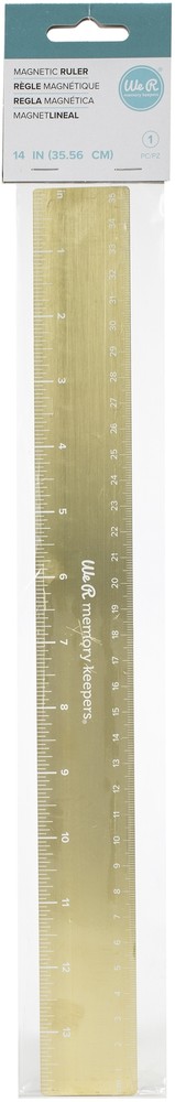 We R Memory Keepers Foil Quill Magnetic Ruler-