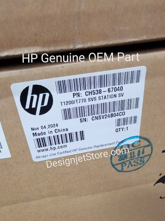 100% OEM HP CH538-67040 Designjet T770 T790 T795 T1200 T2300 Maintenance Kit 2