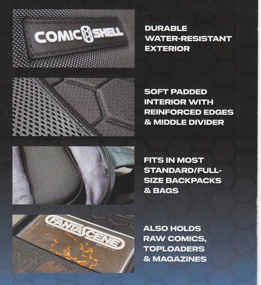 COMIC SHELL Graded Comic Book Travel Case - CGC CBCS Raw Comics Carrying Storage