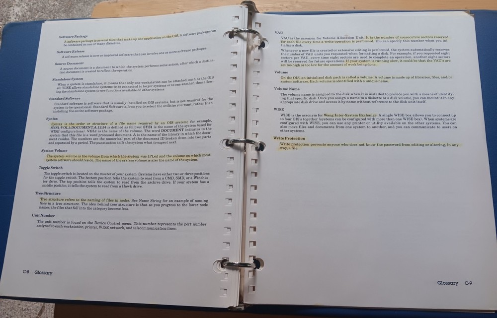 Wang Computers Office Information Systems Administrator's Guide 6th Edition 1984