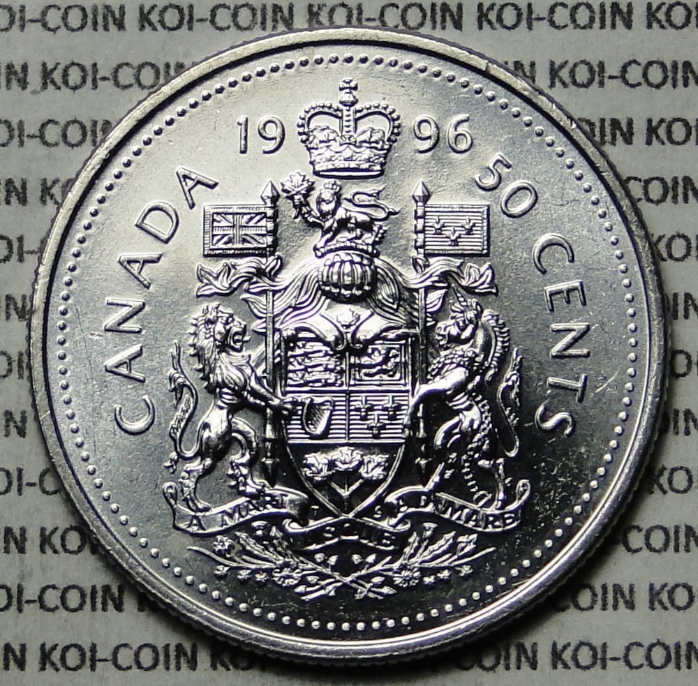 Canada 1996 50c half dollar coin uncirculated