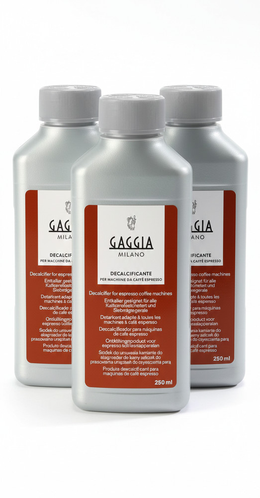 Gaggia Decalcifier Descaler Solution 250ml 3 Bottles Espresso Machine
