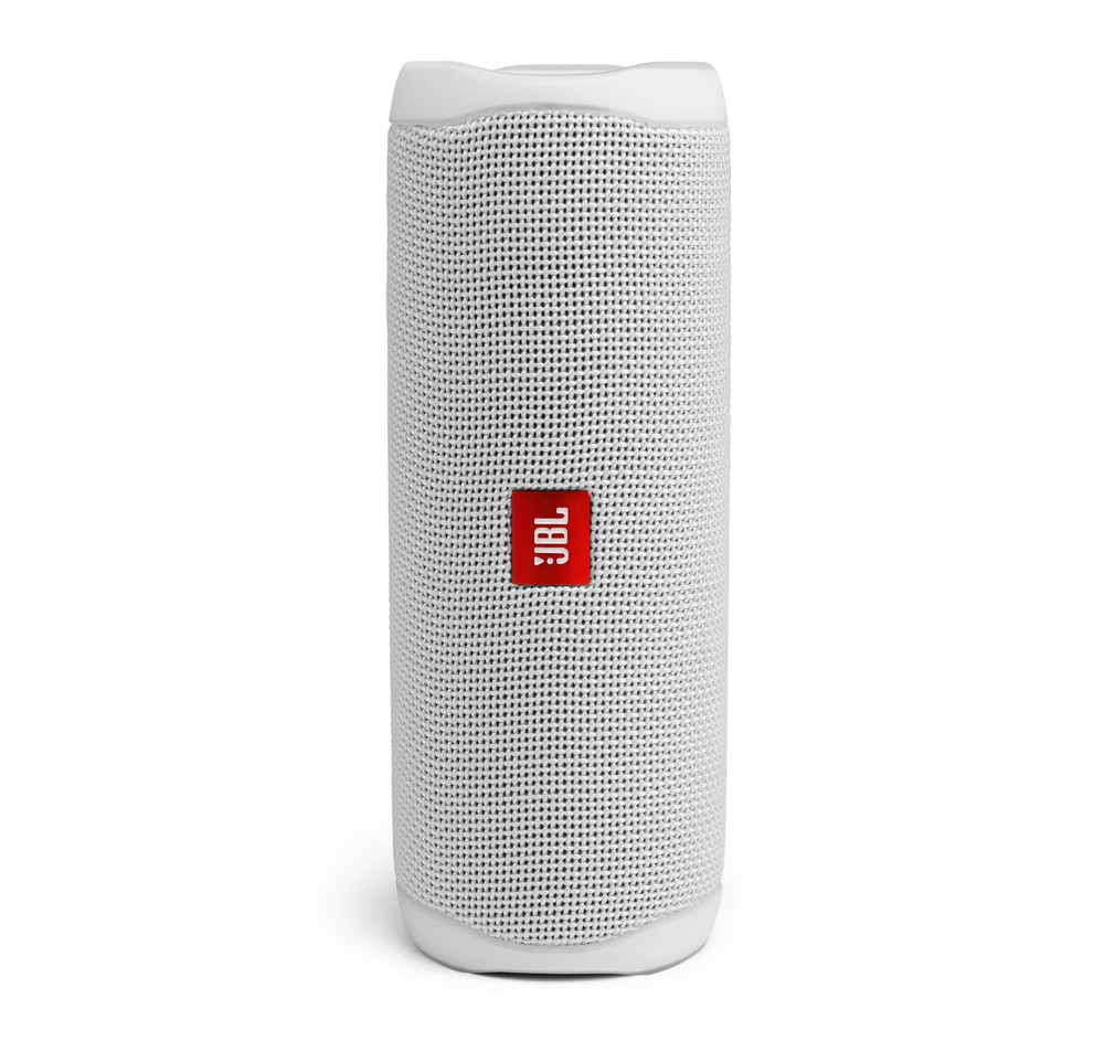 JBL Flip 5 White Portable Bluetooth Speaker Pair Bundle