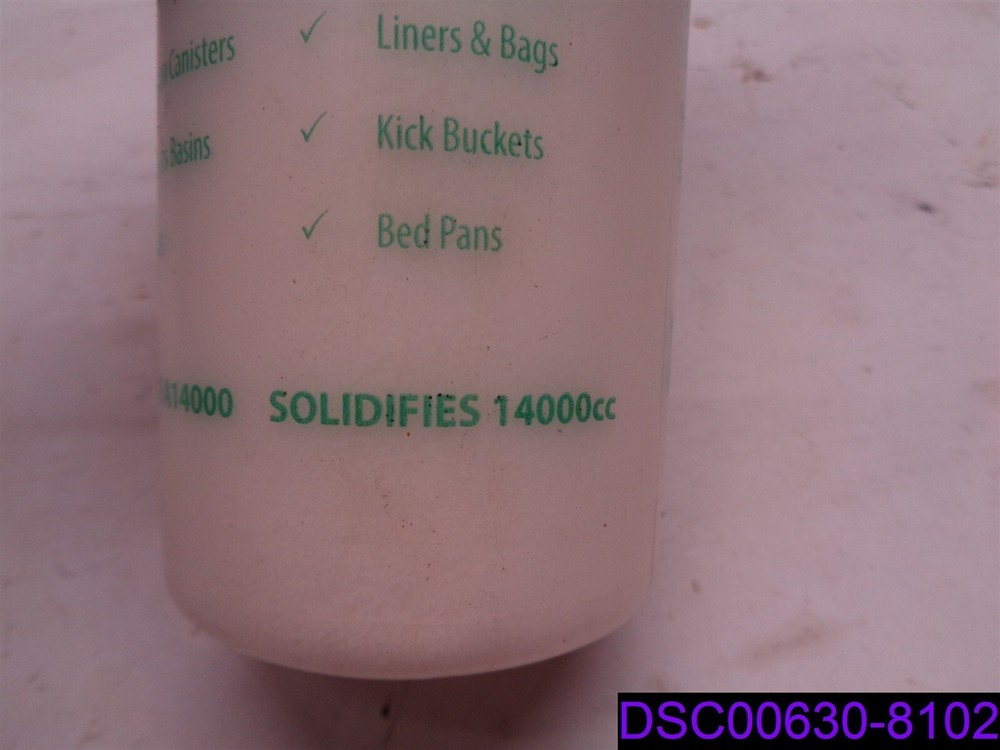 Absorb! Super Absorbent Solidifer Solidifies 1400cc, P/N A14000