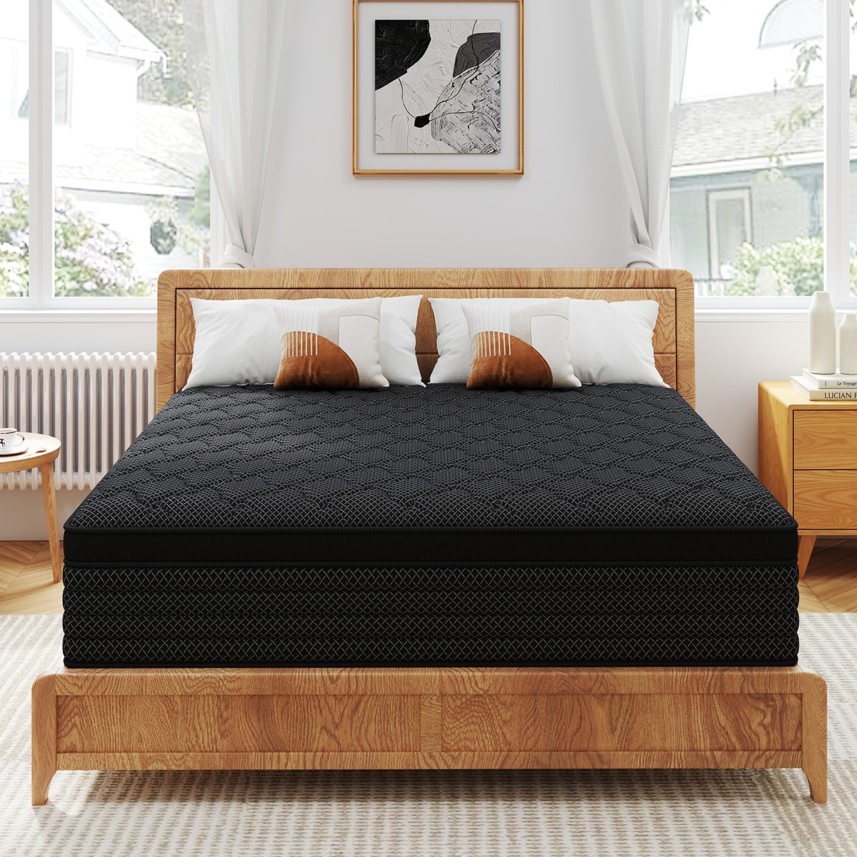 12" 14" Twin Full Queen King Mattress Gel Memory Foam Hybrid Spring Bed In a Box