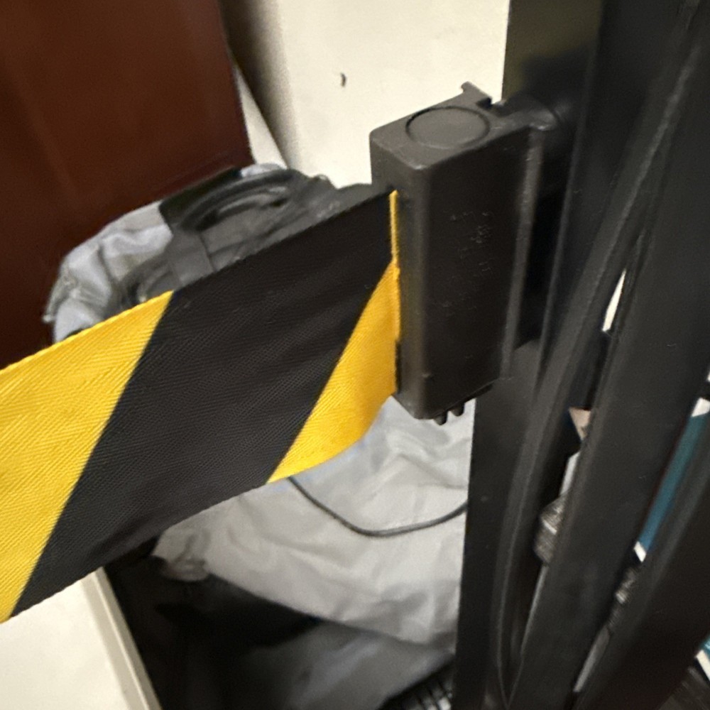 MAGNETIC RETRACTABLE BARRIERS CAUTION Tape DO NOT ENTER Crowd Control