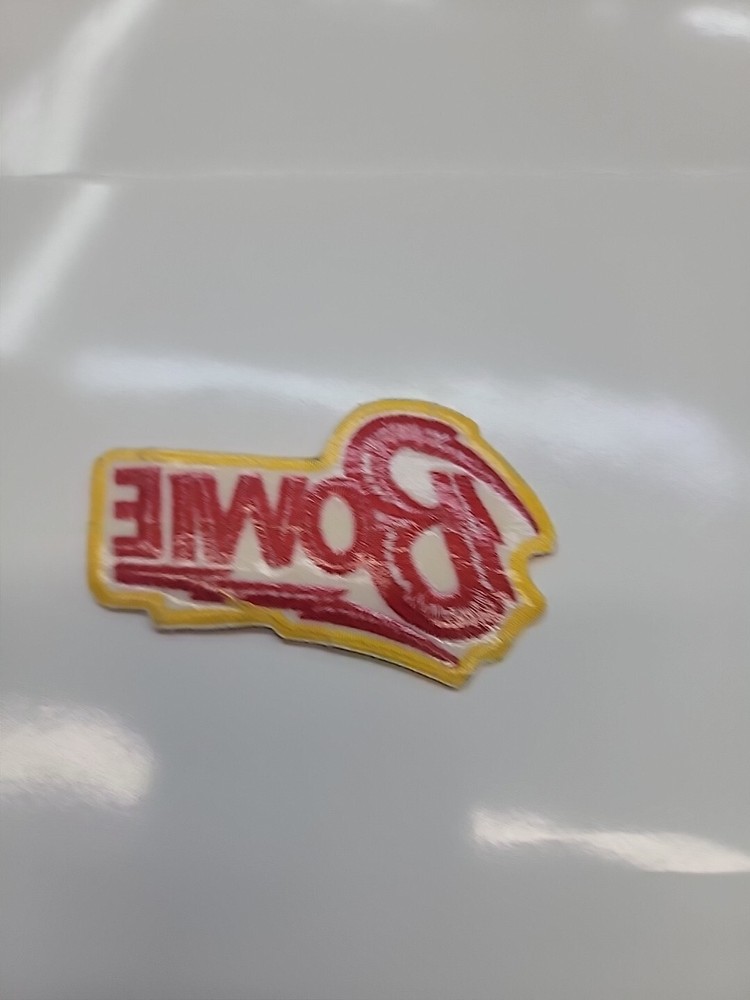 Large David Bowie Logo Embroidered Iron On Jacket Back Patch -