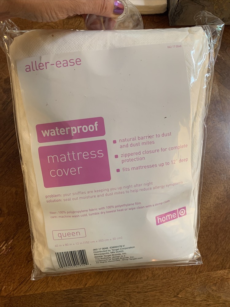 Queen Mattress Cover AllerEase Waterproof Allergy Protector Zippered NEW Target
