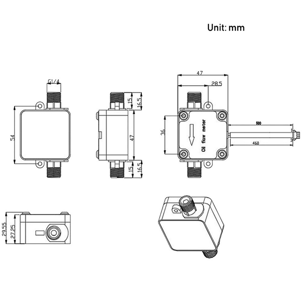 1 Piece Sensor Gear Oil Flowmeter Sensor Plastic Gear Meter K3M99990
