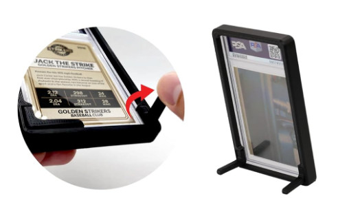 PSA Slab Card Frame Display with Folding Stand - Multi-Color