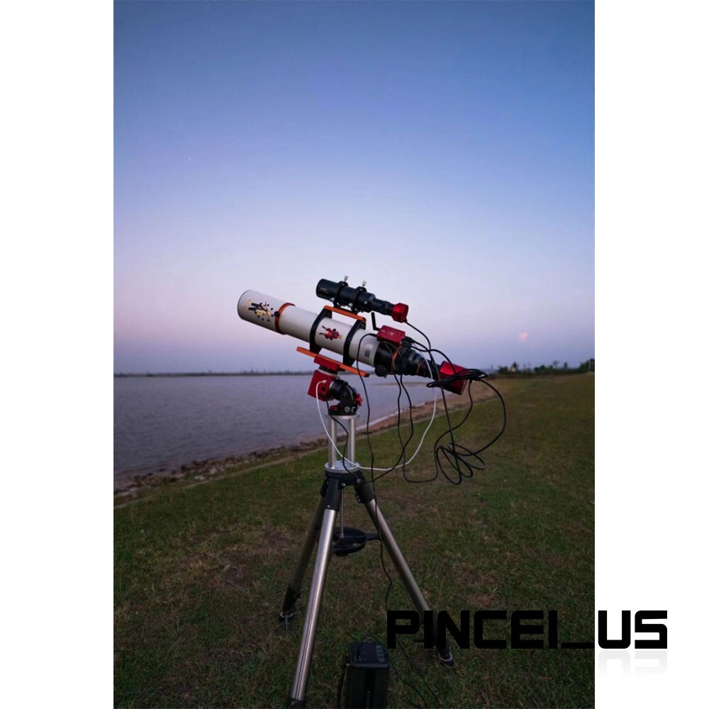 Pink JUWEI 14 Harmonic Equatorial Mount 8KG Load Capacity Support 3/8 Tripod
