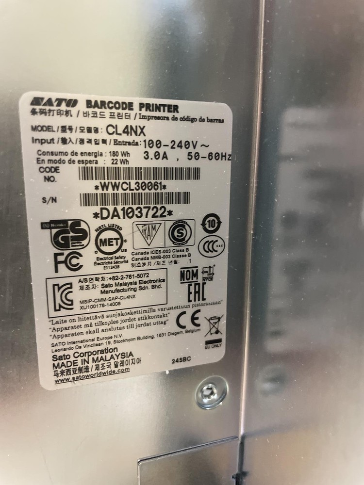 SATO CL4NX THERMAL BARCODE PRINTER
