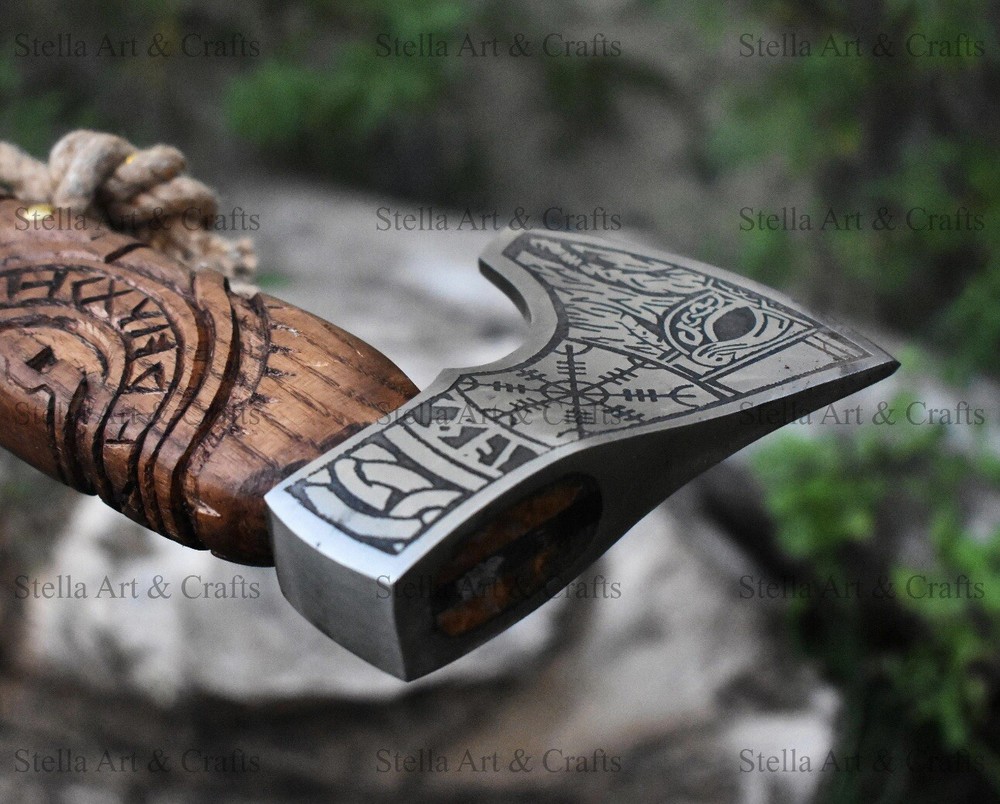 Viking Axe, Forged Tomahawk Axe, Throwing/ranger Axe