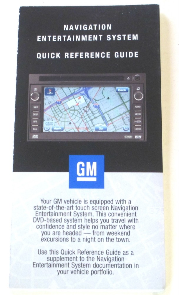 GM 03/06 Navigation Manual Quick Ref Guide #15825614