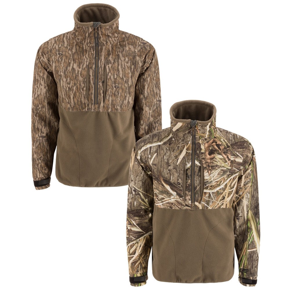 Drake Waterfowl MST CommandXT Eqwader Half Zip Jacket Camo Hunting Coat
