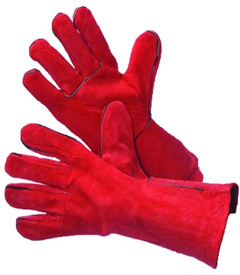 WELDING GLOVES FULL WELTED & LINED IN HIGH-GRADE SHOULDER SPLIT COWHIDE - Large