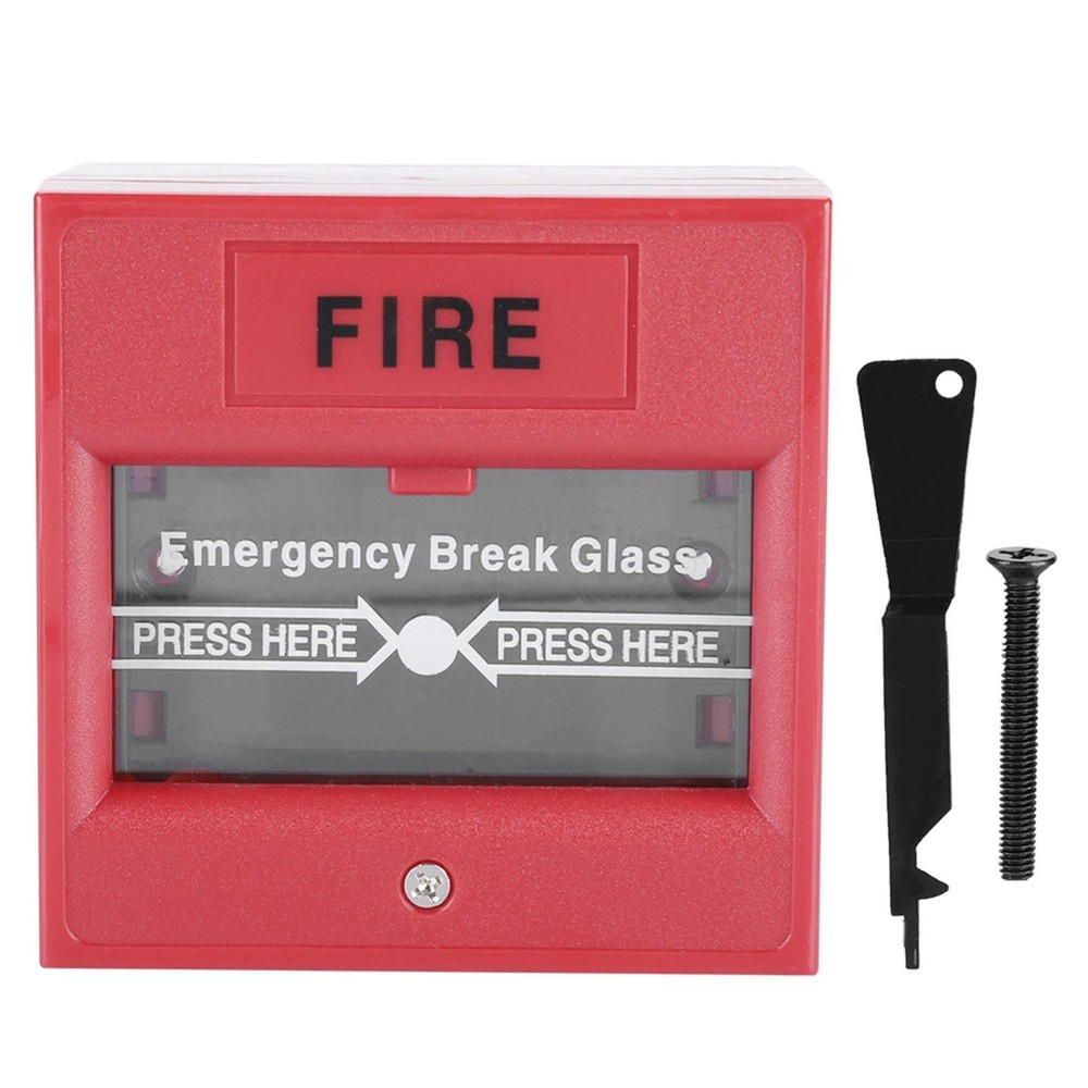 24-220VDC Emergency Button Fire Alarm Door Break Release Glass Exit Switch Kit s