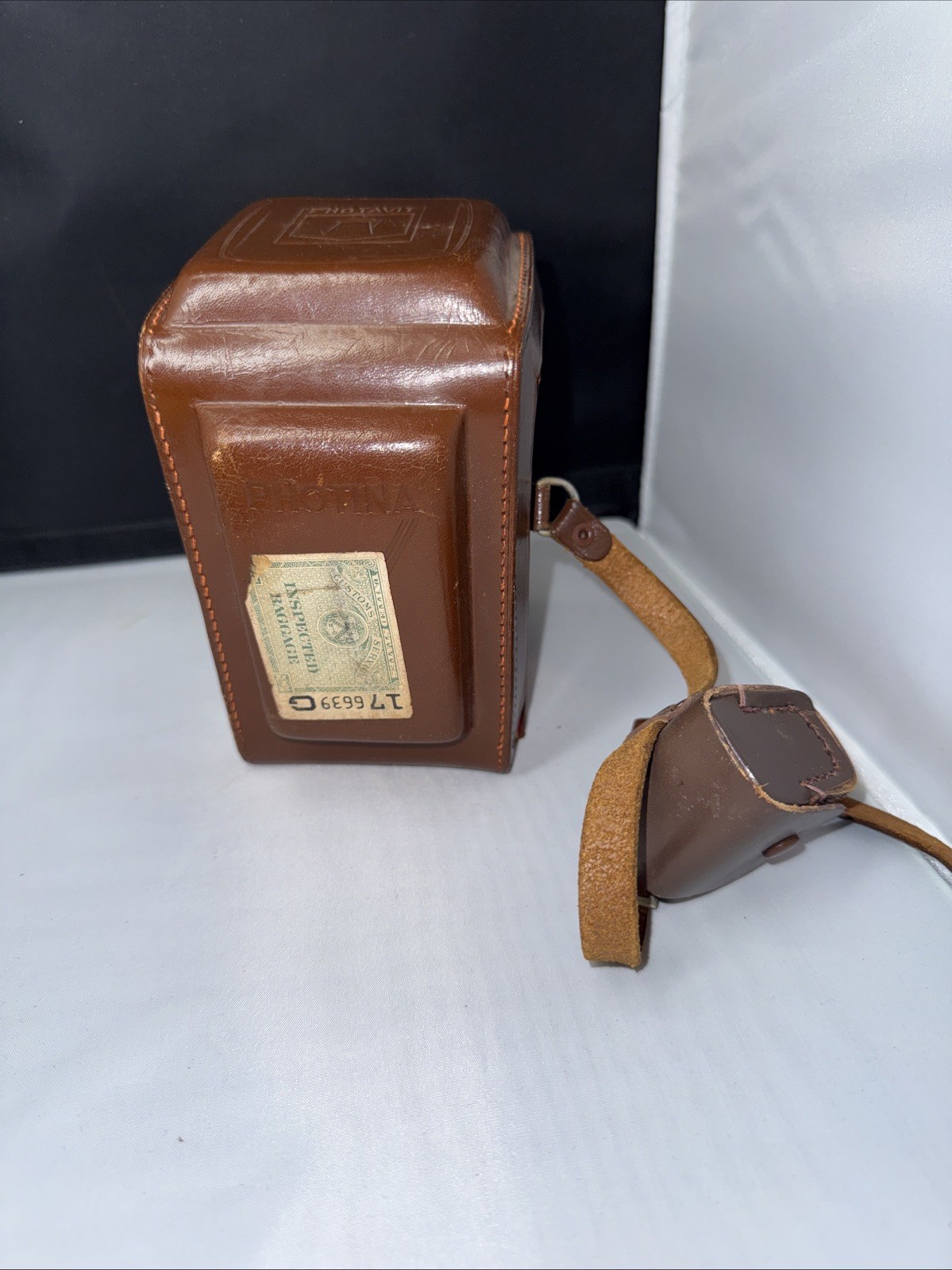 Antique Photina Reflex Camera With Case Untested