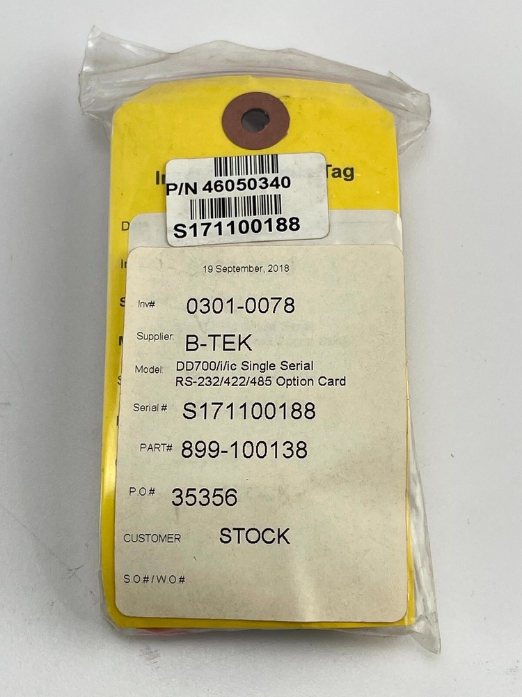 B-Tek DD700 Single Serial Option Card 899-100138