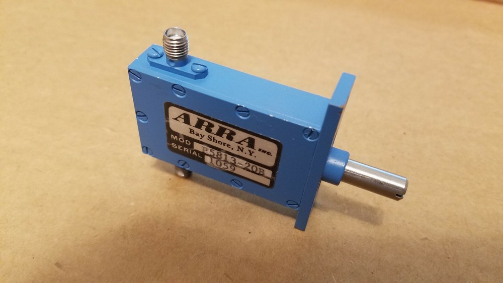 ARRA P5813-20B 20dB Miniature Continuously Variable RF Microwave Attenuator 1059