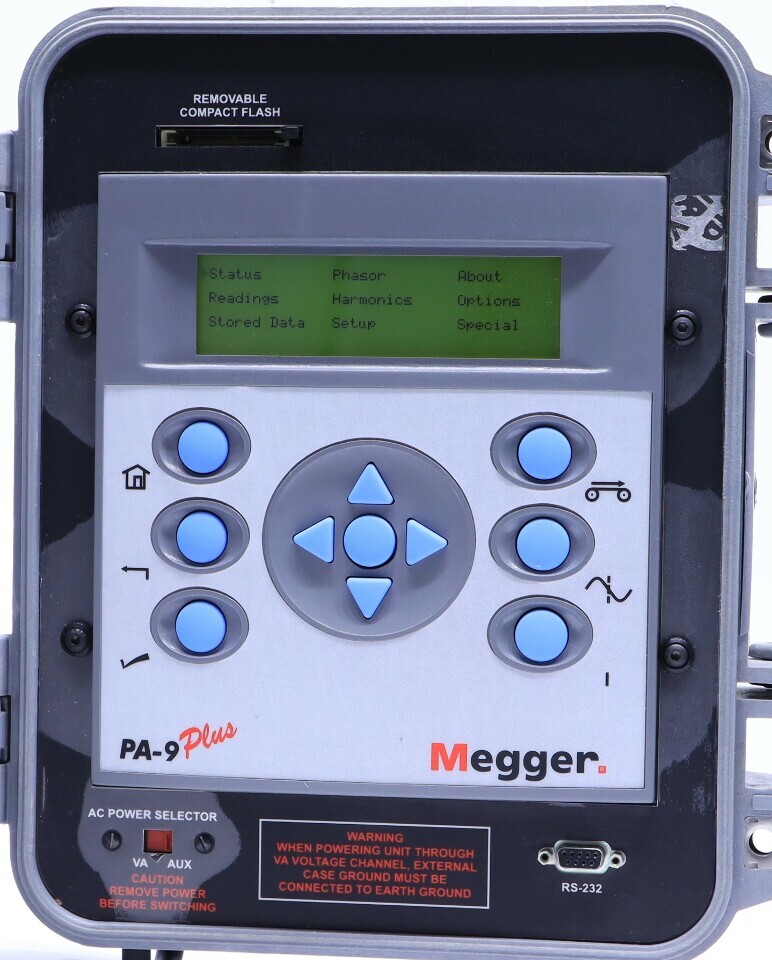 * MEGGER PA-9 PLUS P9P00021-01000 POWER ANALYZER