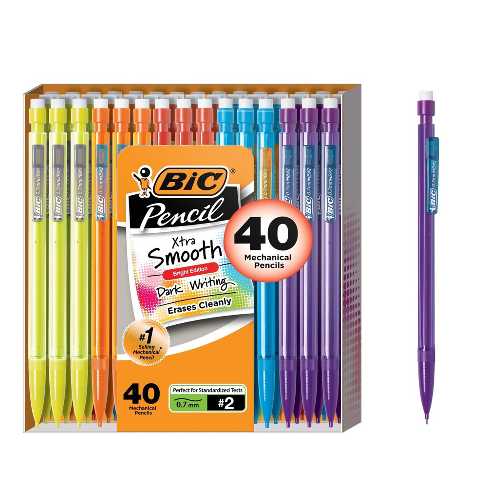 Mechanical Pencils 0.7mm, 40 Count BIC Xtra