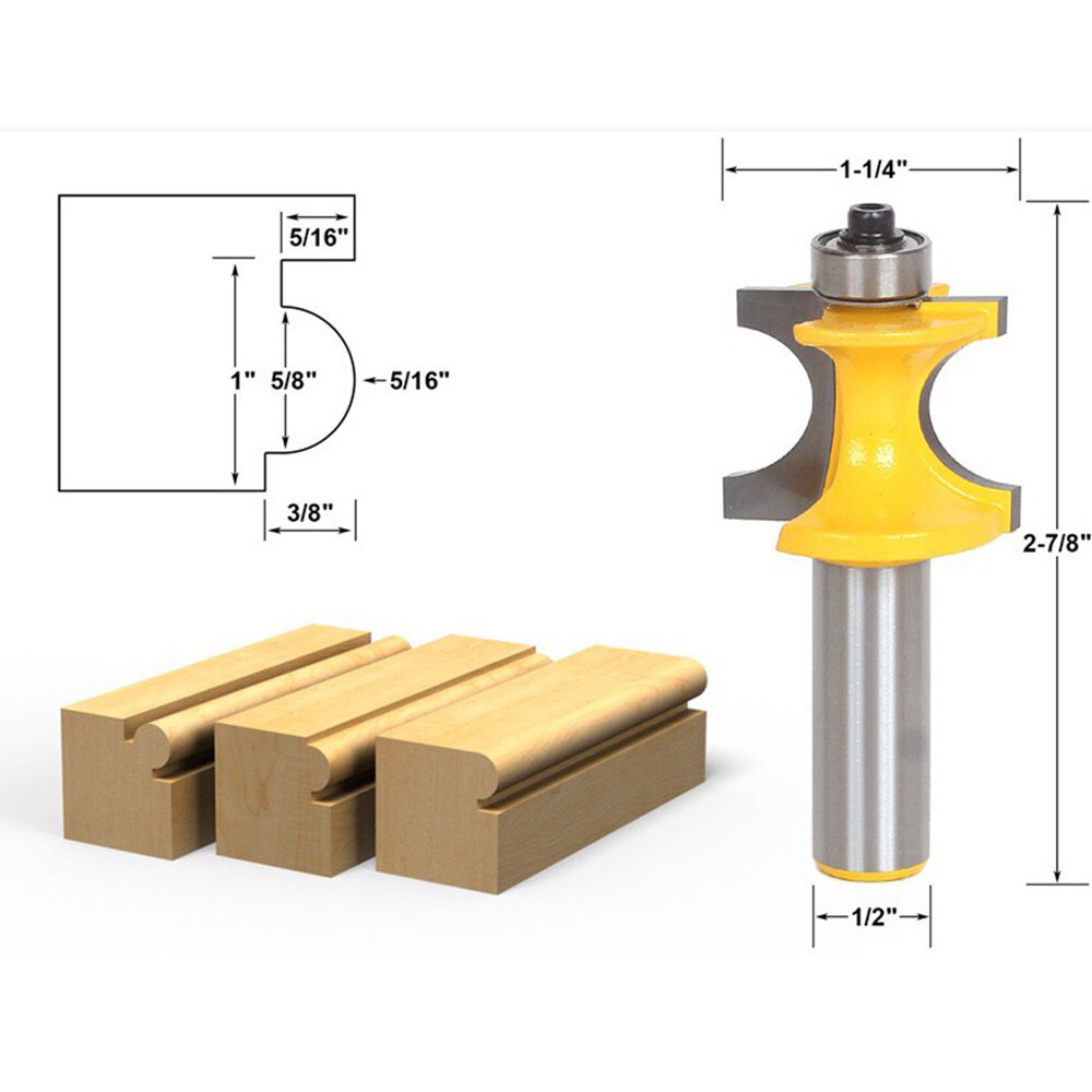 5 Bit Corner Bead Router Bit Set - 1/2" Shank - 13516