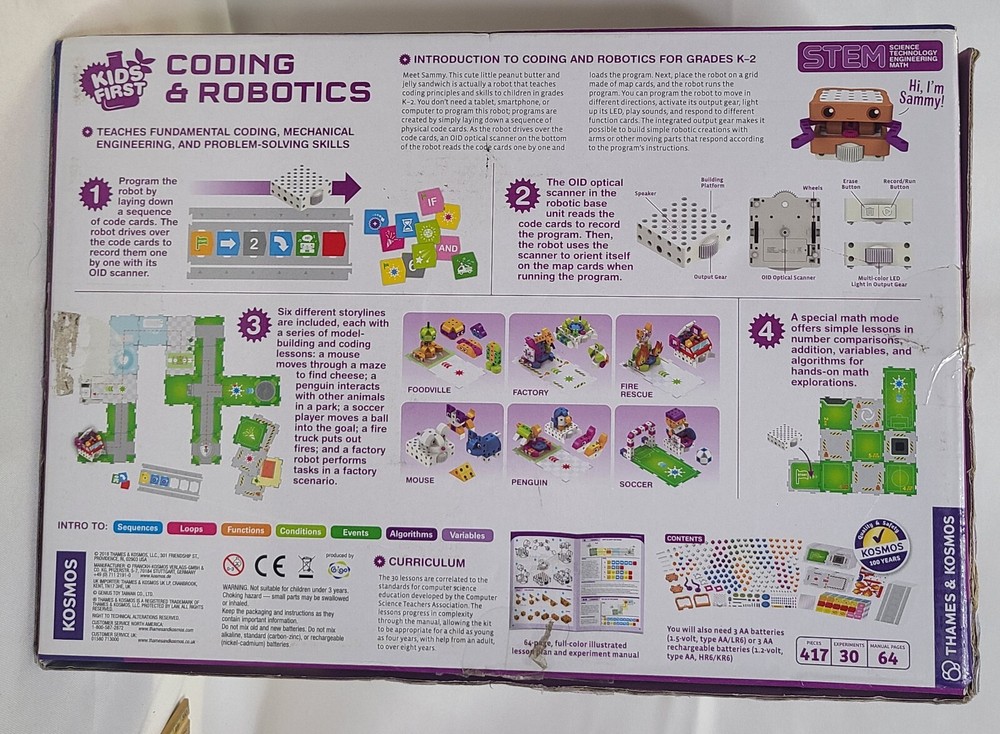 Stem Steam Experiment Kit Kids First Coding & Robotics READ DESCRIPTION