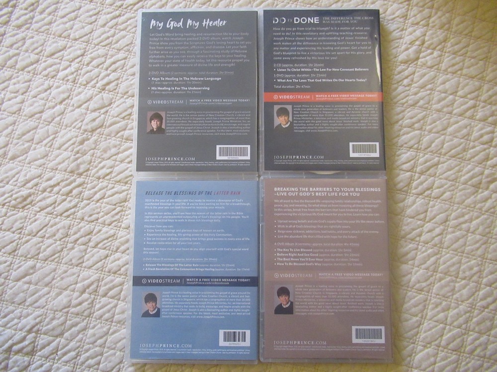 Joseph Prince Sermon DVD 4-Set (11 Discs)