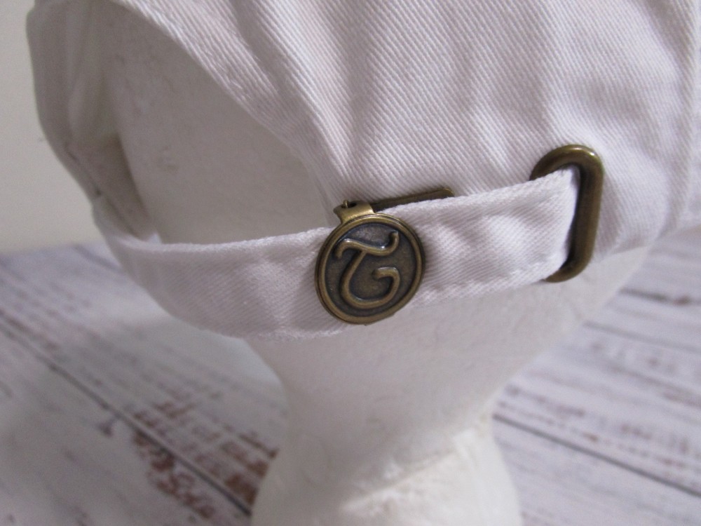 Tanqueray Gin Solid White Green Embroidered Spellout Adjustable Hat Cap One Size