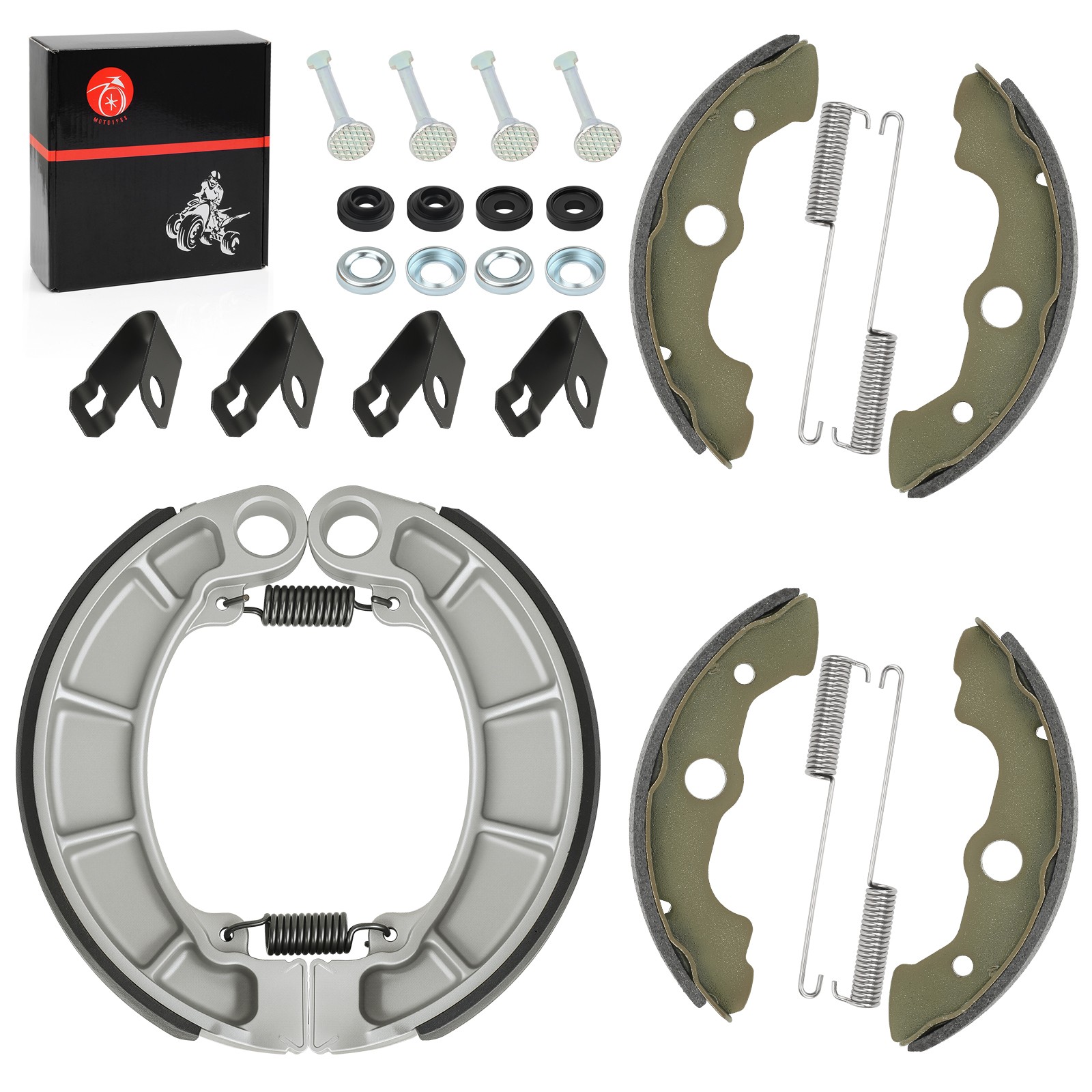 Front & Rear Brake Shoes Kit 2000 - 2006 for Honda Rancher 350 TRX350FE/FM/TE/TM