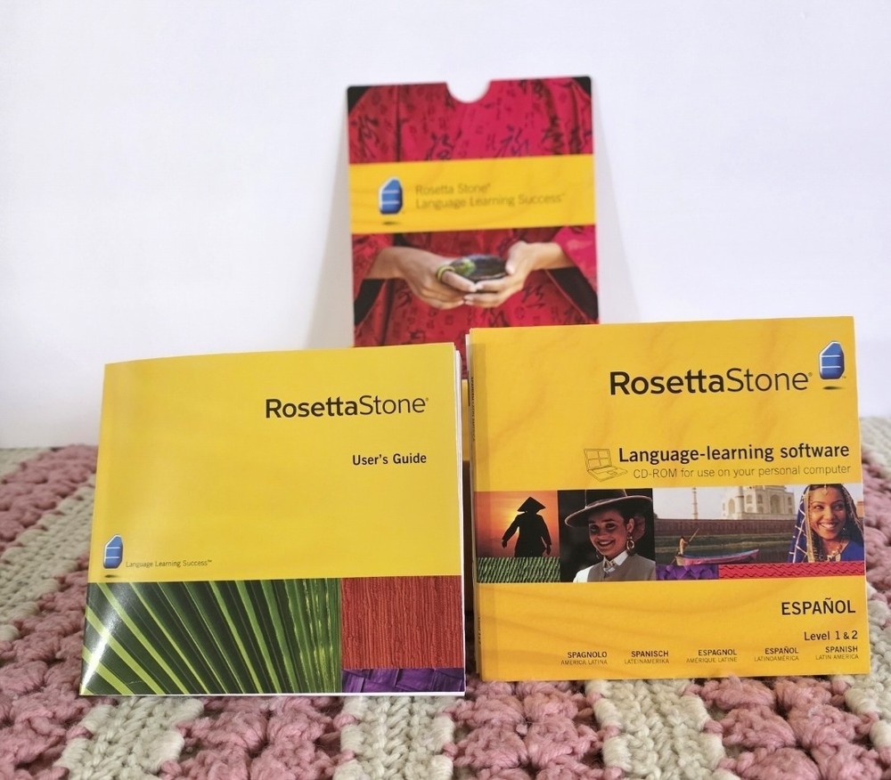 Rosetta Stone Espanol Spanish Level 1&2 Software PC/Mac CD ROM Latin