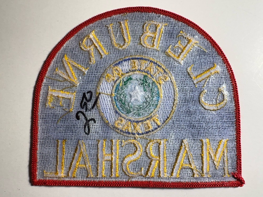 Cleburne Texas Marshal Patch