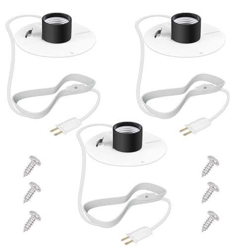 Blow Mold Light Kit Replacement, 4.9 Feet Long with E26/E27 with 3 light base