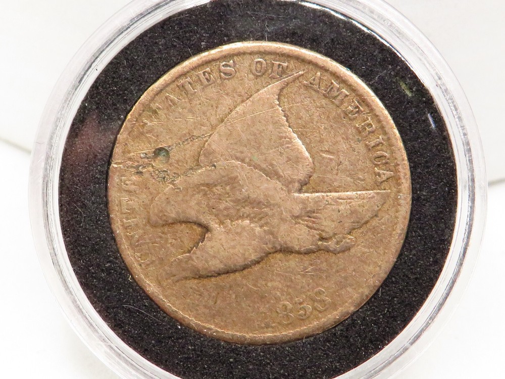 UNITED STATES 1858 FLYING EAGLE ONE CENT - GOOD CONDITION*