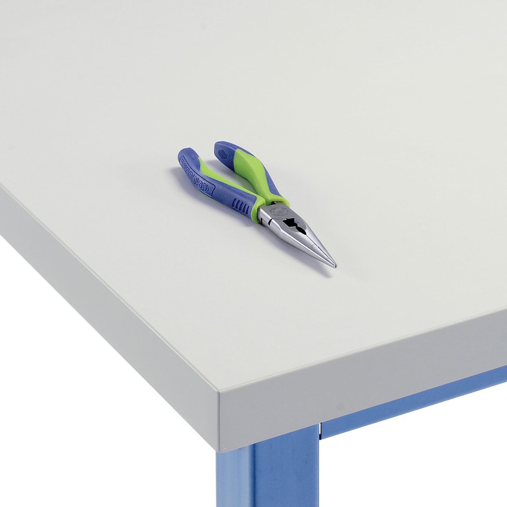 Production Workbench - Plastic Laminate Square Edge - Blue 48"W x 30"D