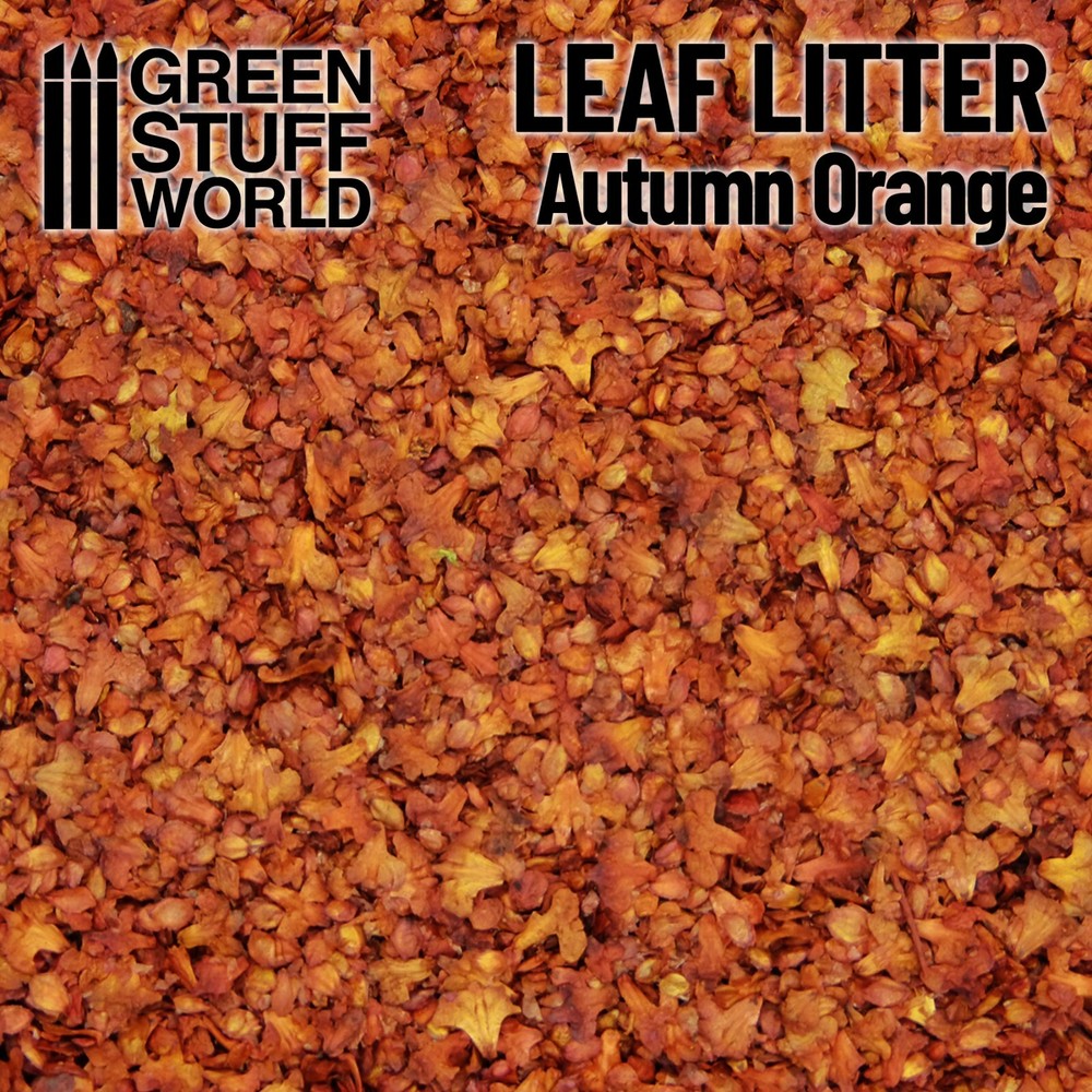 Leaf Litter - Autumn Orange- Basing Leaf scatter material Scenery - Warhammer
