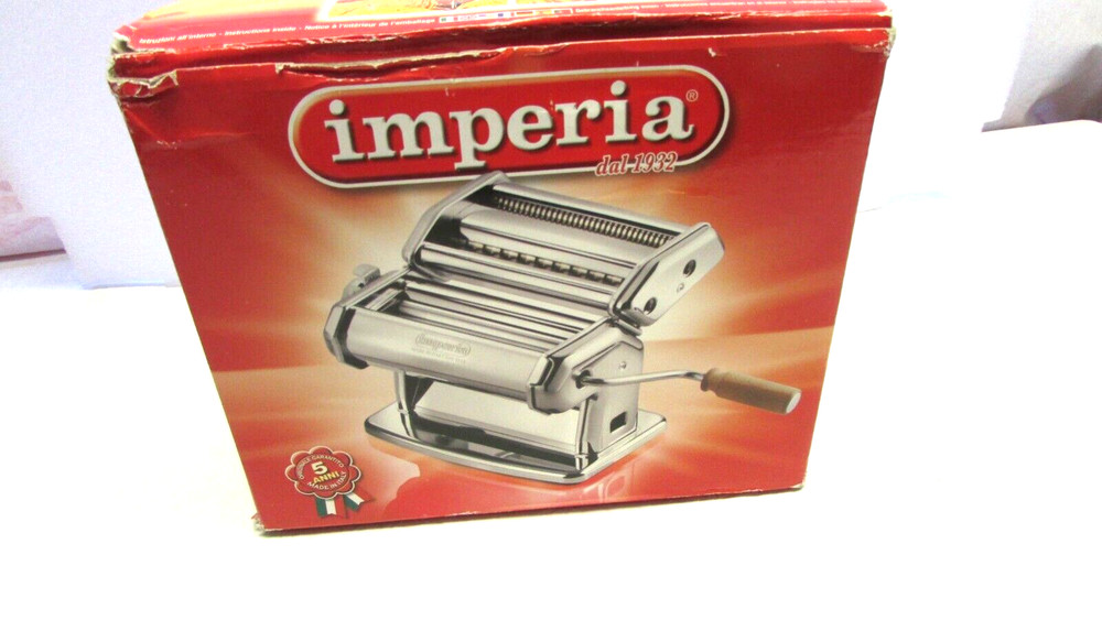 NEW Chrome IMPERIA dal 1932 PASTA MAKING PRESS MACHINE
