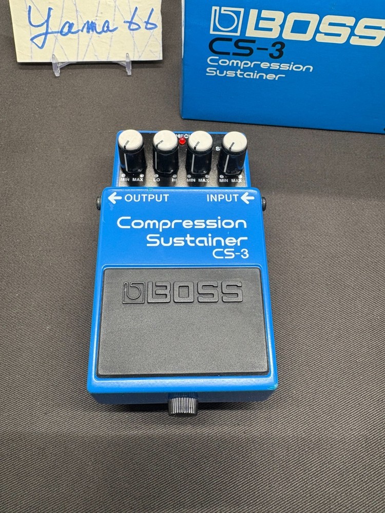 Boss CS-3 Compression Sustainer Guitar Effect Pedal with box