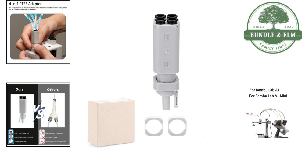 AMS Lite Filament Hub for 3D Printers with Five Way Components Switch