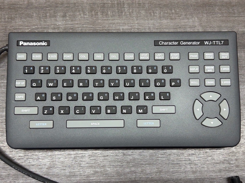 Panasonic Character Generator WJ-TTL7 #D684