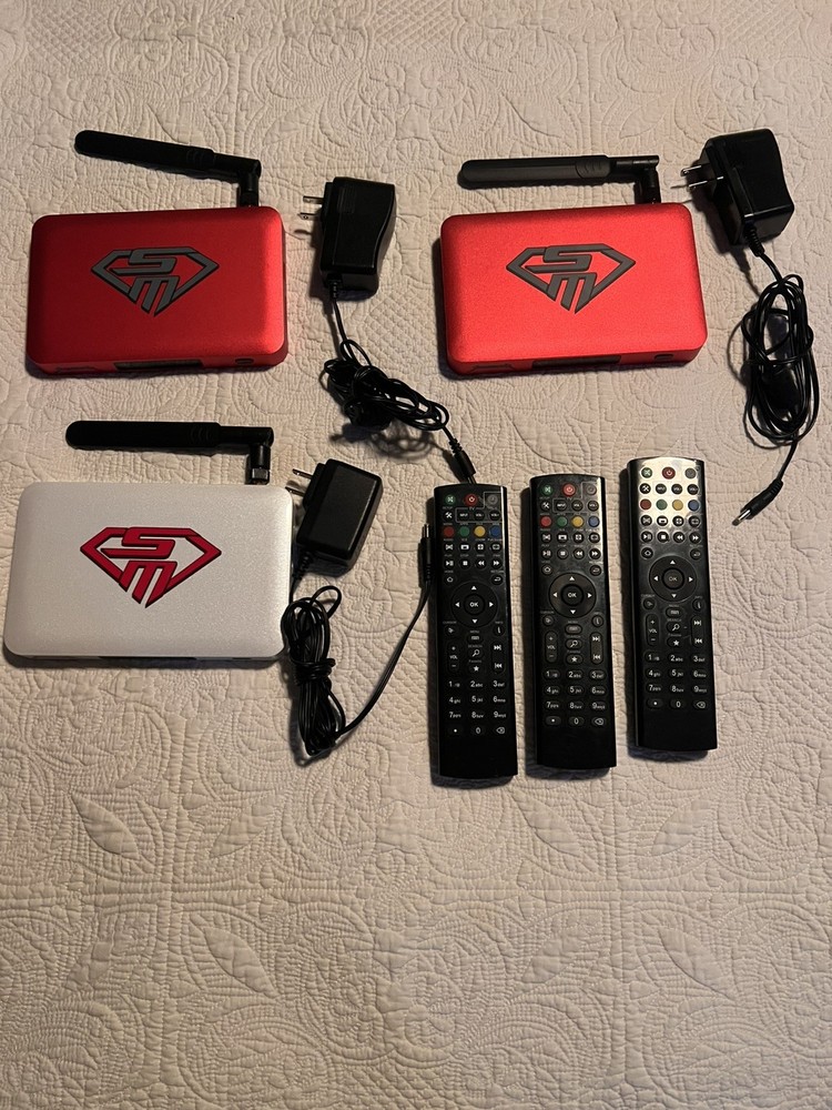 3 Streamaster Octa Core SM2 boxes