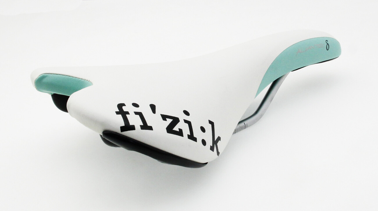 Fizik Aliante Road MTB eBike Cycle Saddle Manganese-rails Seat White&Tiffany