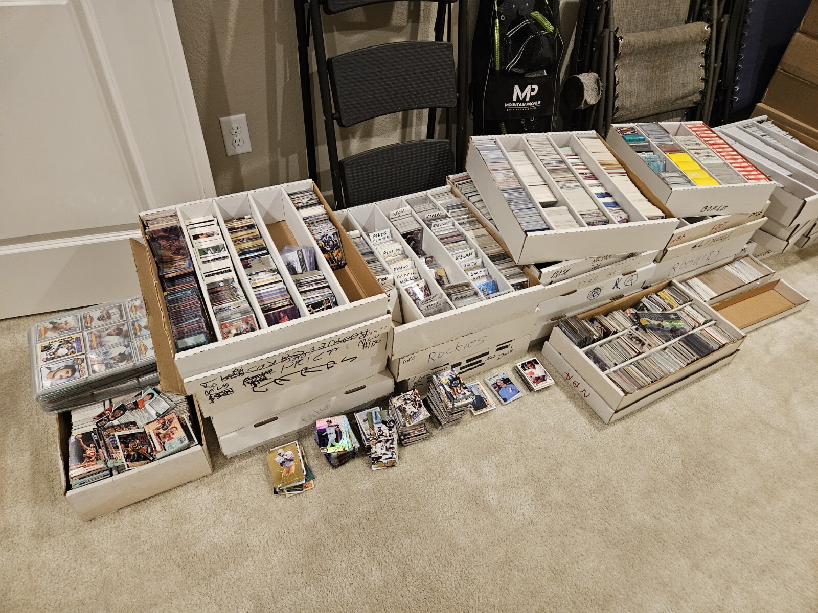 Used Sports Card 3000ct Box Lot, Pick Your Sport, Free Shipping