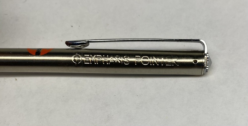 Vintage EMPHASIS POINTER Telescoping Pointer ~ 25” POCKET CLIP Sundstrand