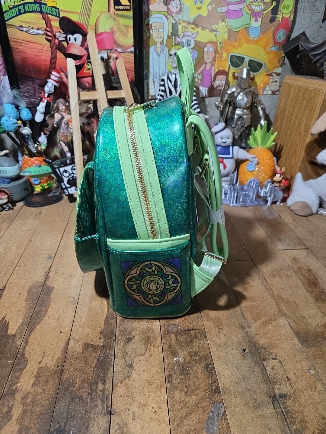 Loungefly Disney Princess Stained Glass Collection Tiana Mini-Backpack NEW 🚚✅