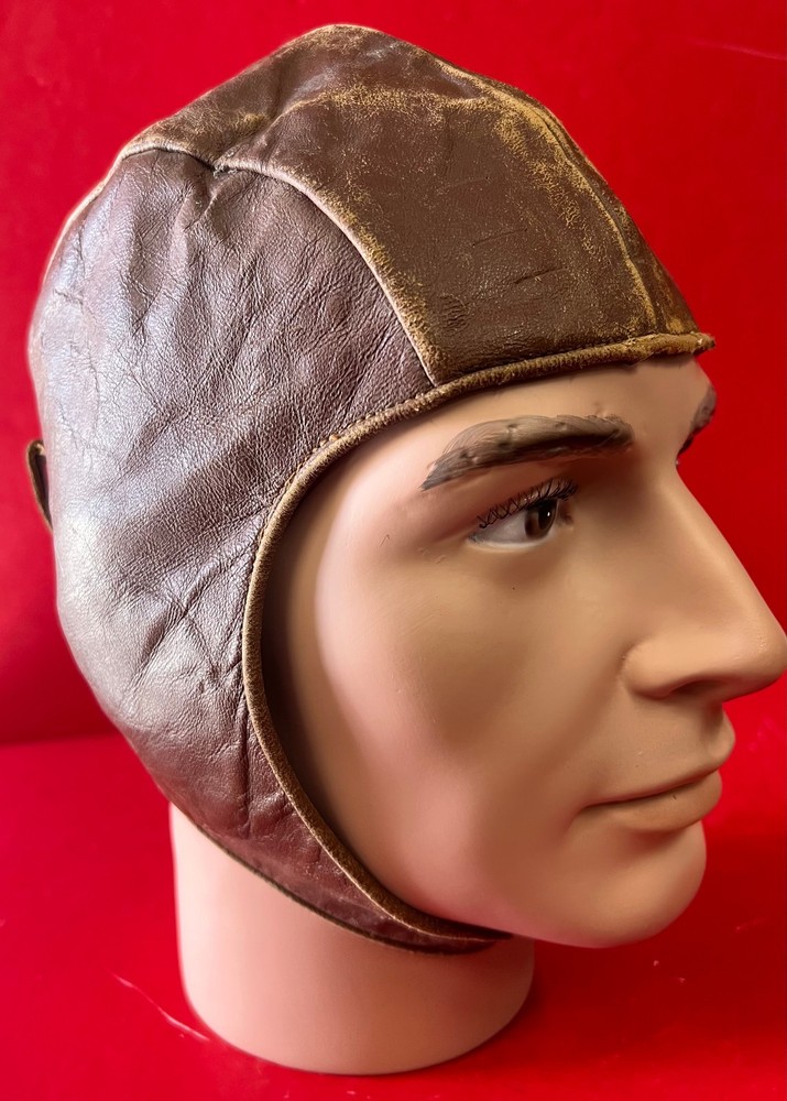 VINTAGE “EAGLET” LEATHER FLYING HELMET