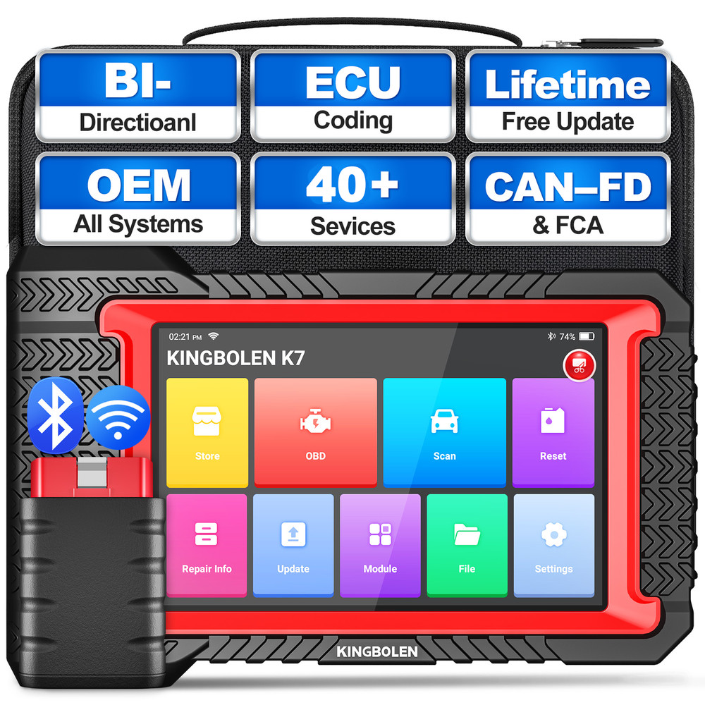 2025 KINGBOLEN K7 Elite OBD2 Scanner Car Diagnostic Tool Key Programming Coding