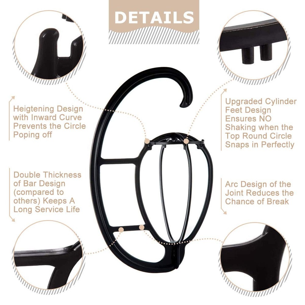 Wig Stand Head for Wigs 4 sets