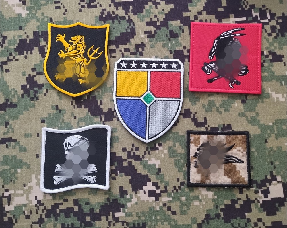 NSWDG DevGru Squadton Old Style Emblems - 5 Patch Set Embroidered Image